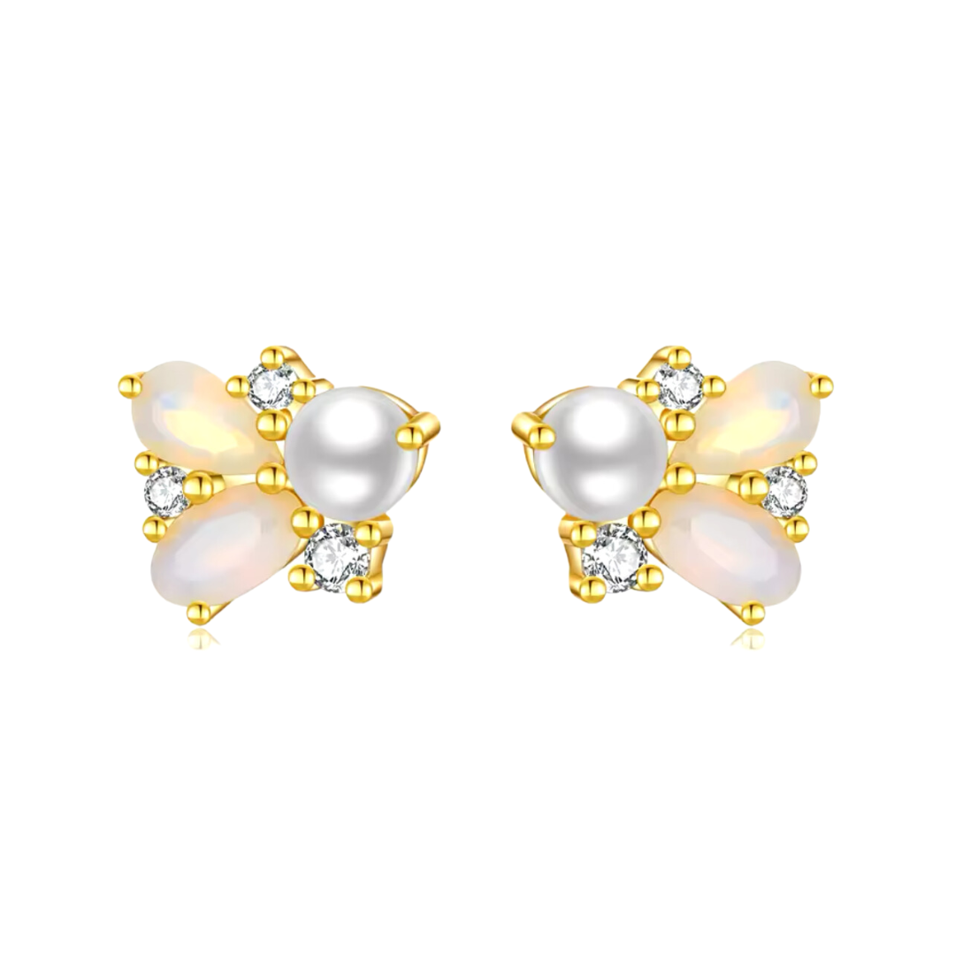 Pearl and Opal Studs
