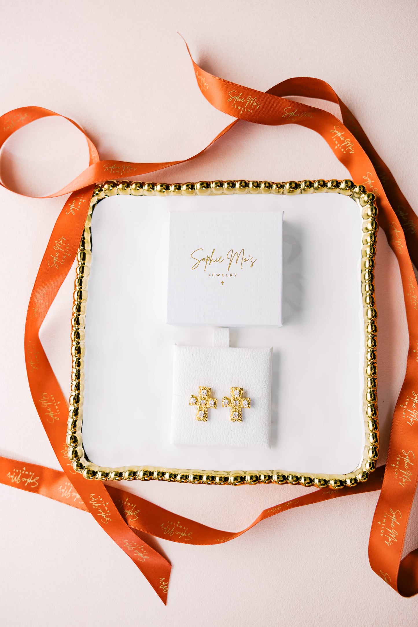 Luxe Cross Studs