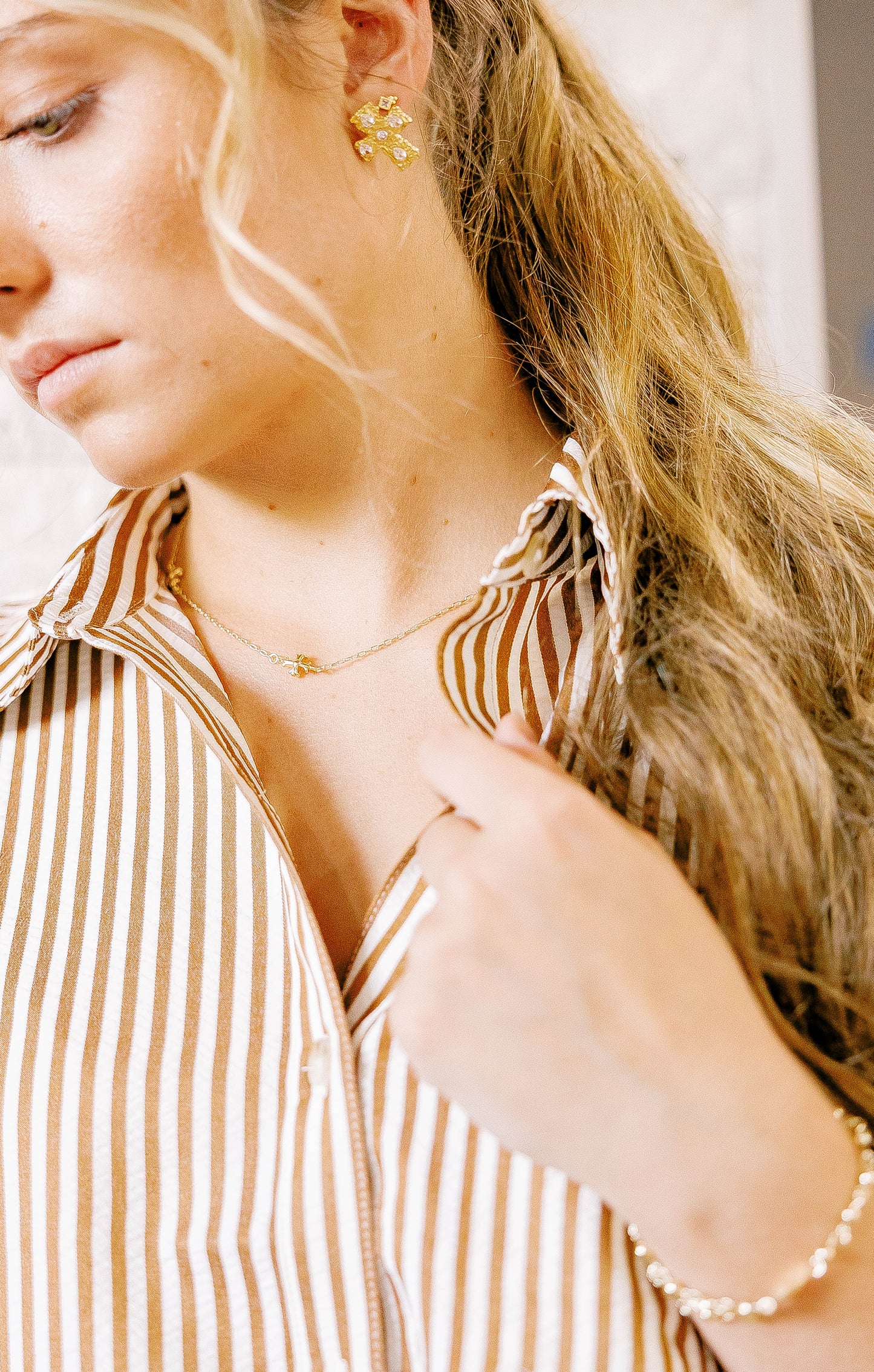 Luxe Cross Studs