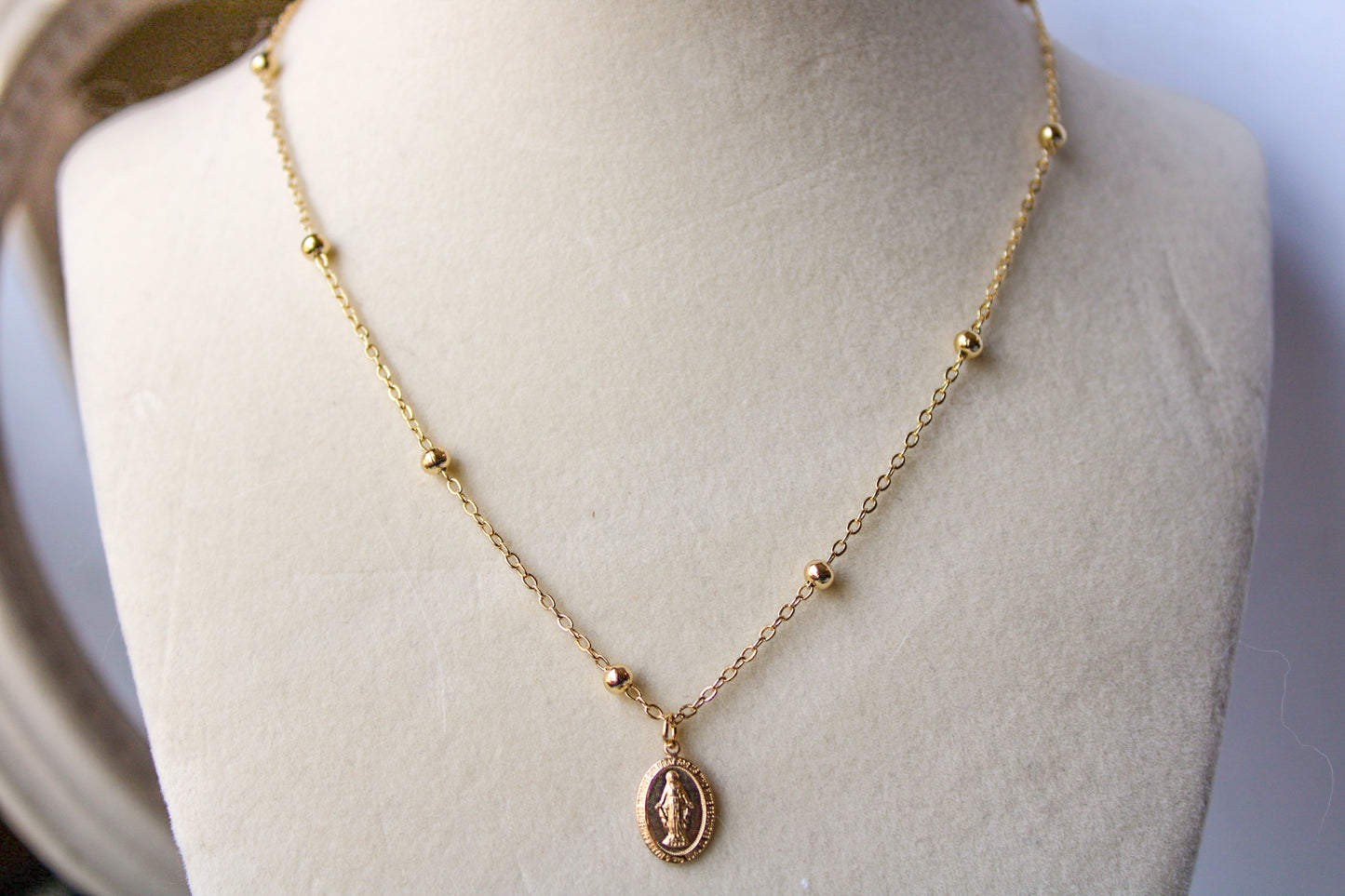 Immaculate Mary Ball Chain Necklace