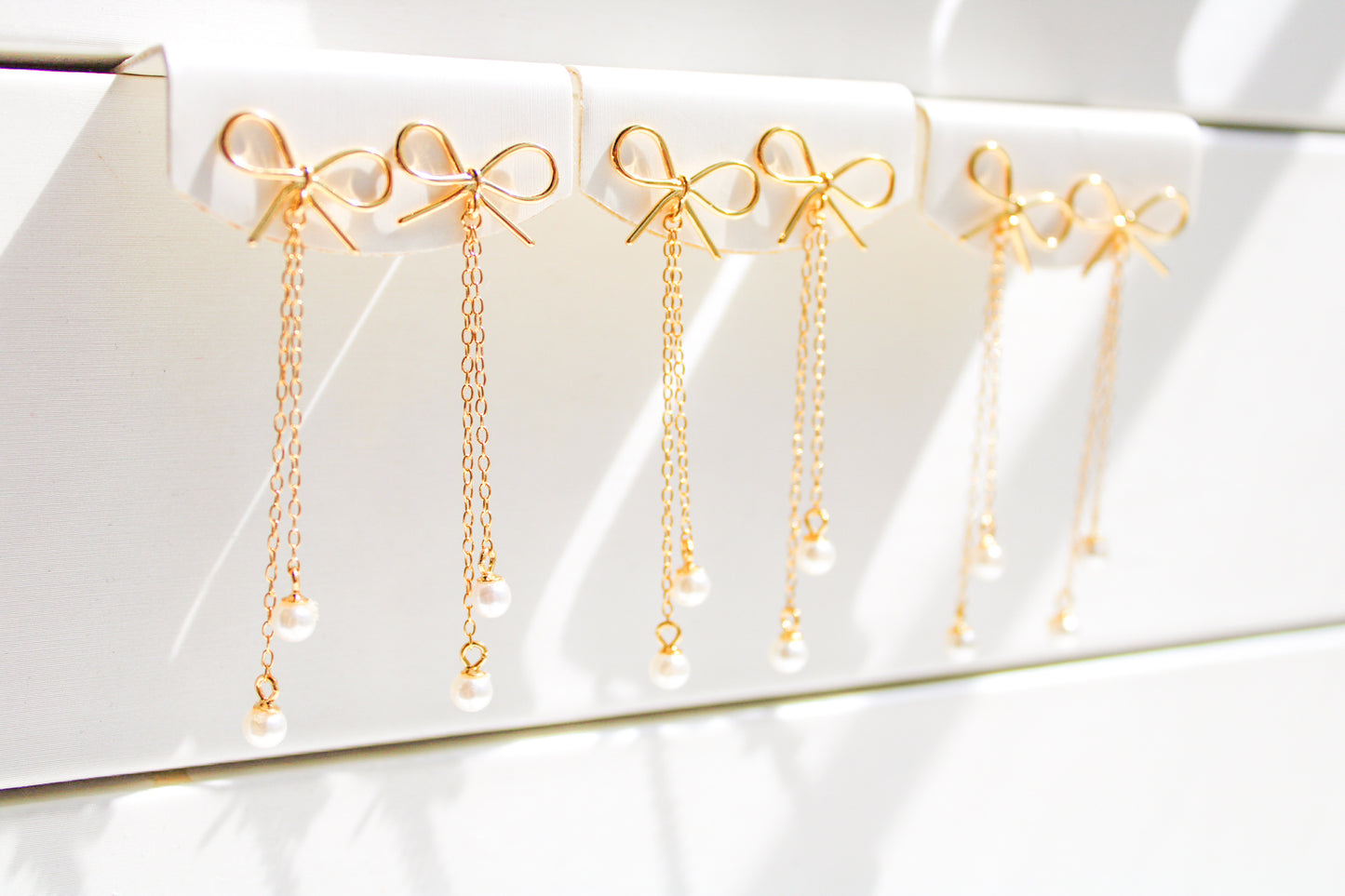 Lucy Pearl Dangle Earrings