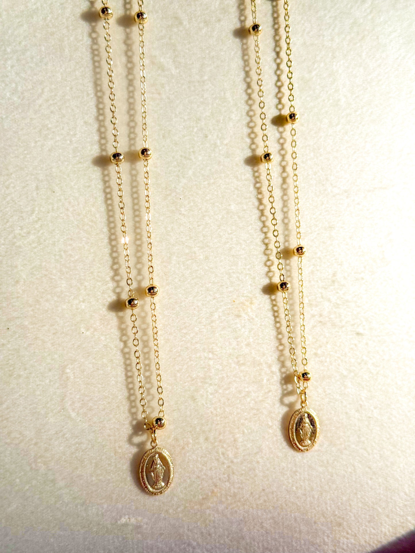 Immaculate Mary Ball Chain Necklace