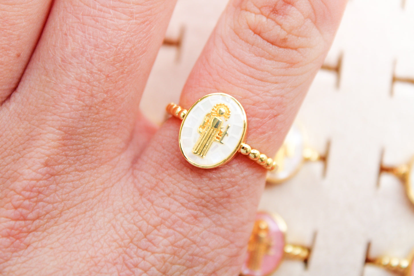 Colored Religious Ring