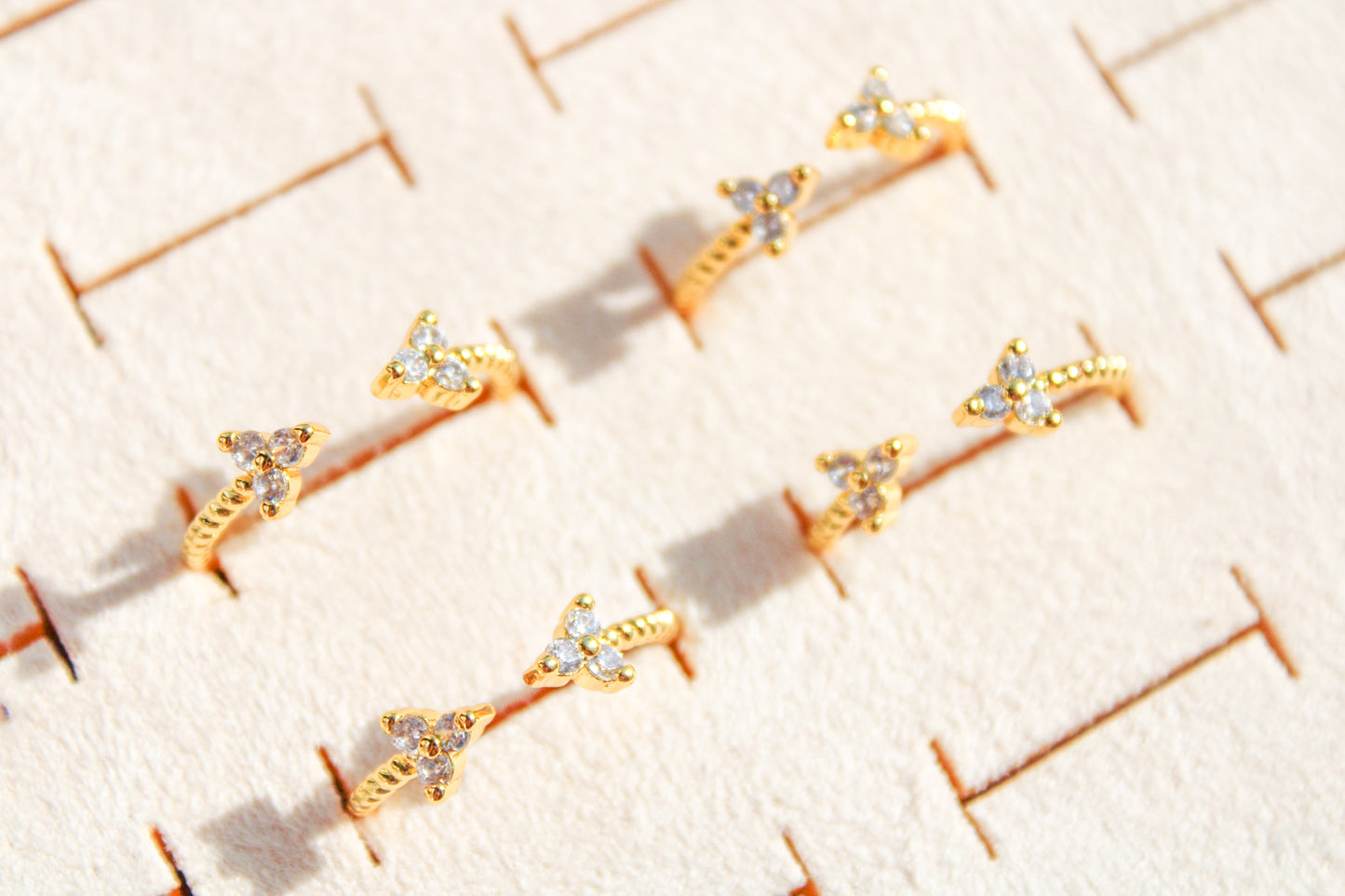 Thin Band Crystal Ring