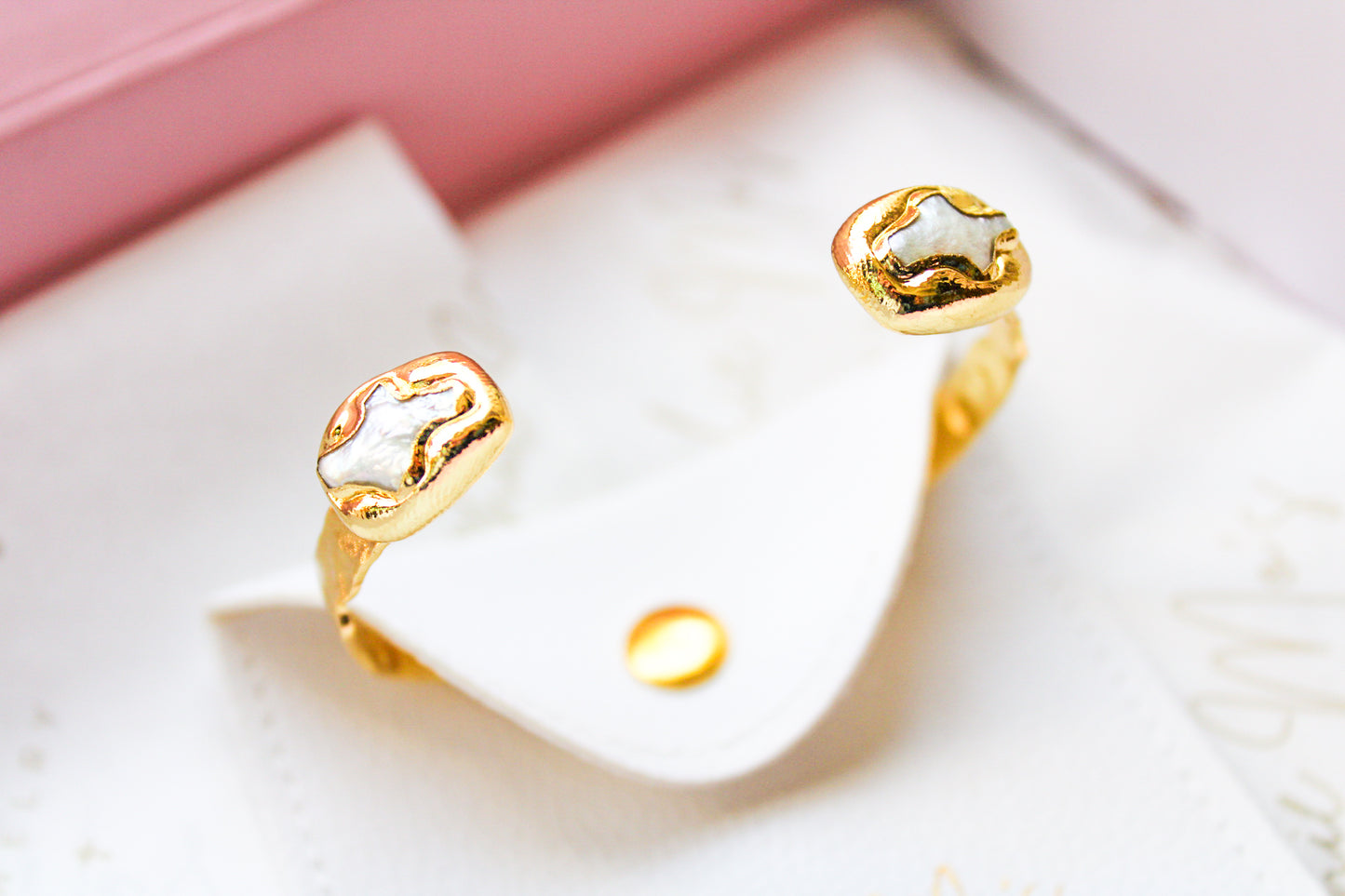 Pearl Cross Bangle
