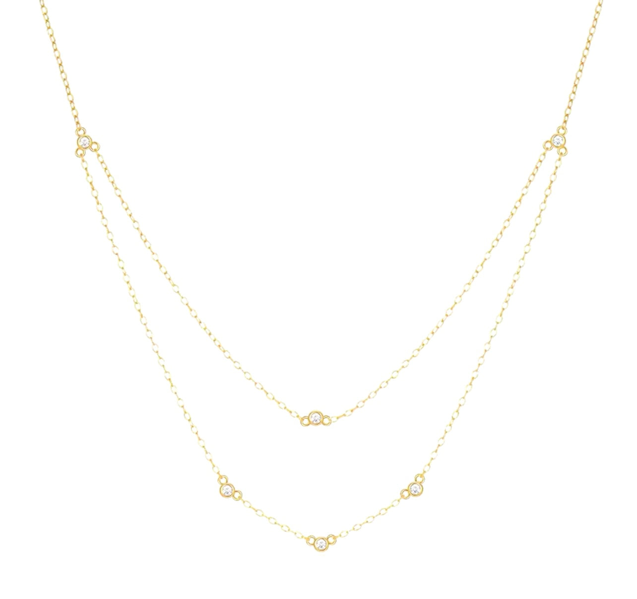 Stacked Crystal Necklace