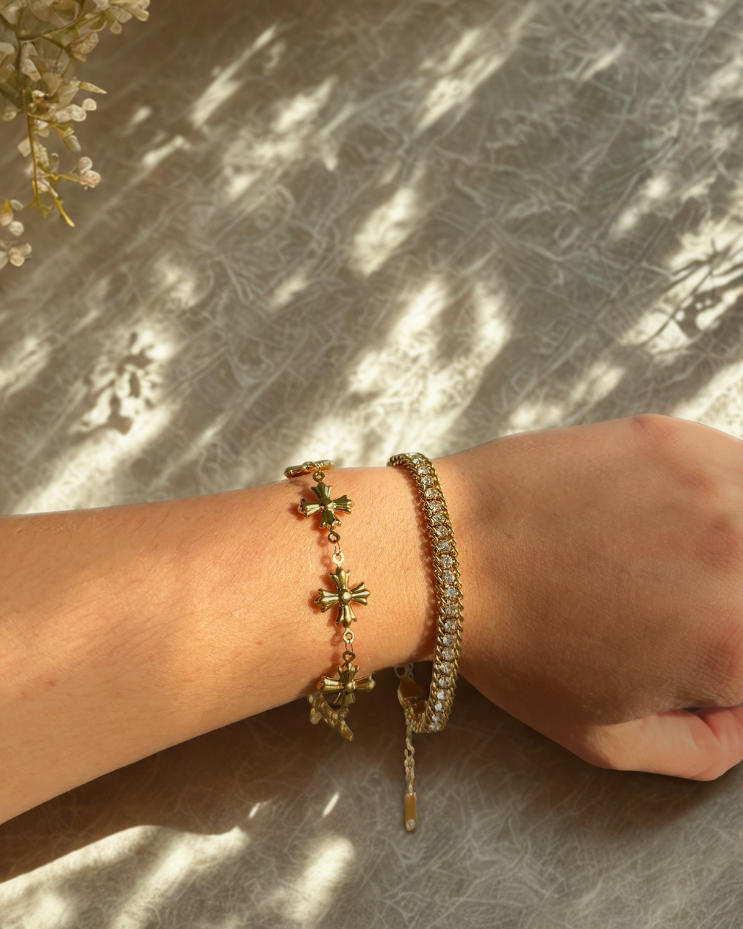 Amarillo Cross Bracelet