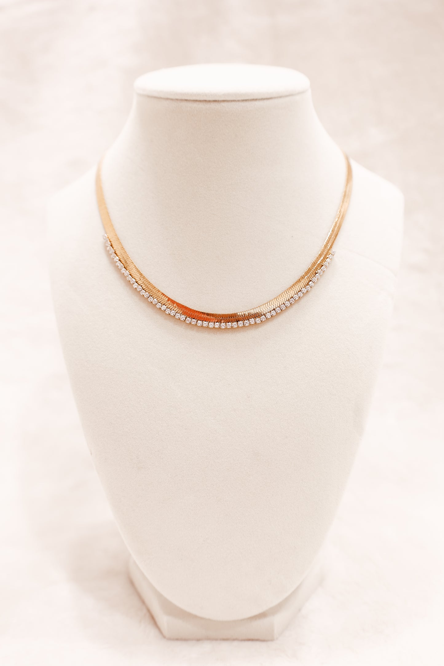Aura Herringbone Necklace