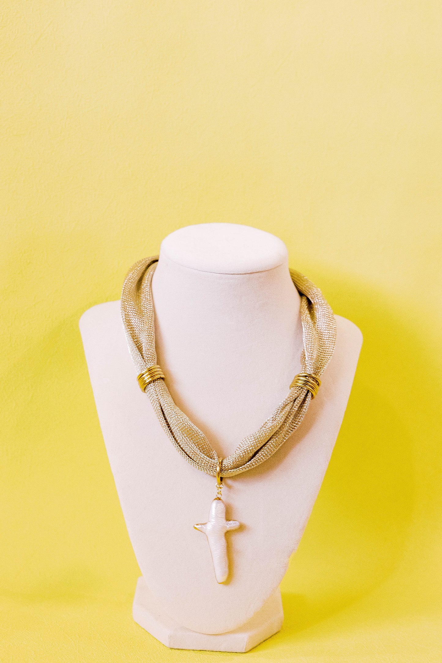 Gold Mesh Necklace
