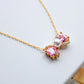 Lilly Bow Necklace and Earrings