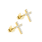 Elegant Cross Stud Earrings