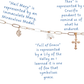 Hail Mary Prayer Charm Necklace