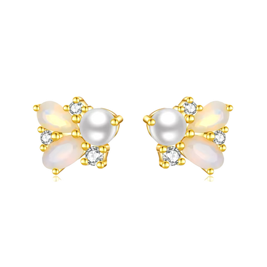 Pearl and Opal Studs
