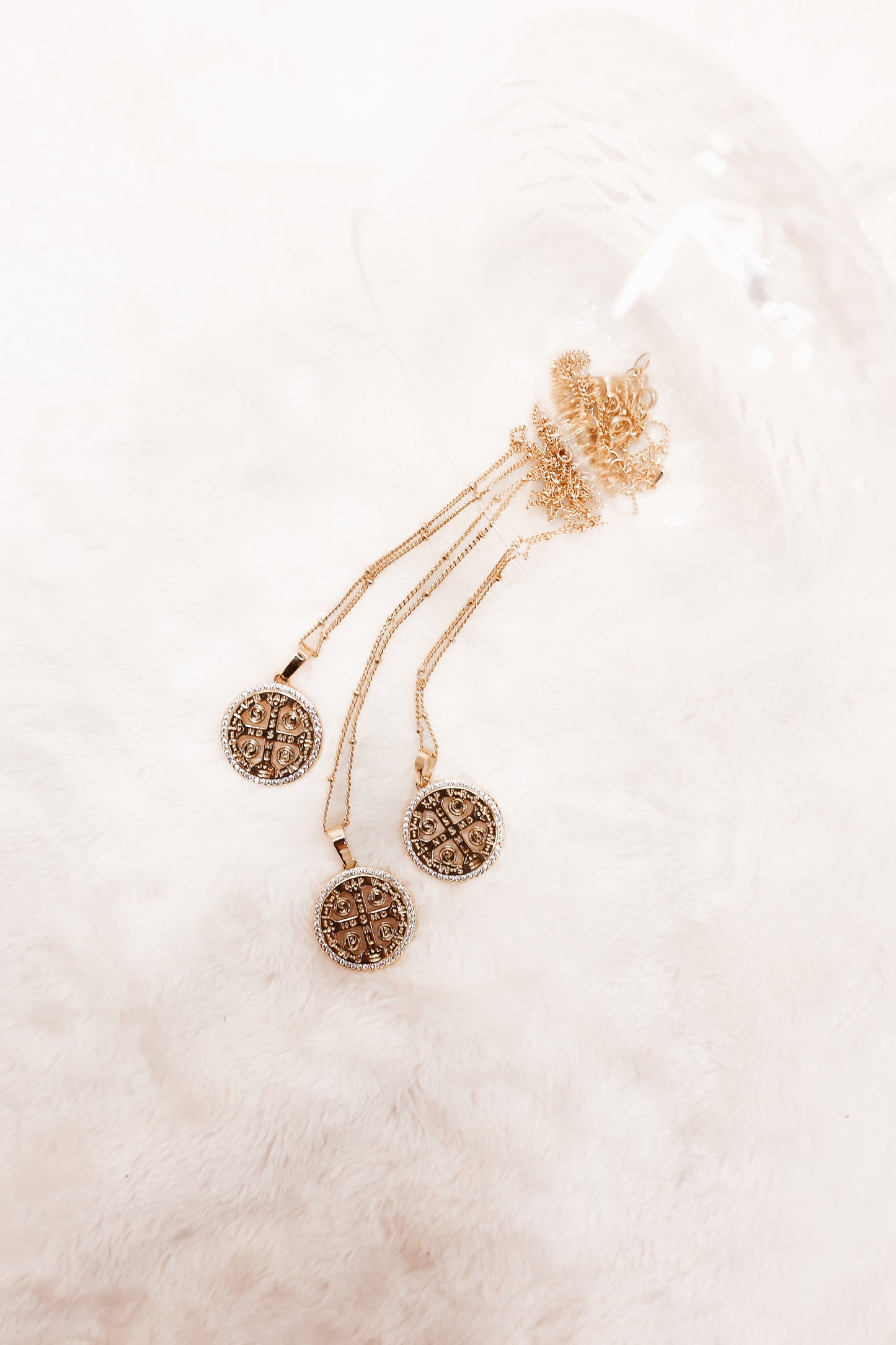 St. Benedict Zircon Necklace