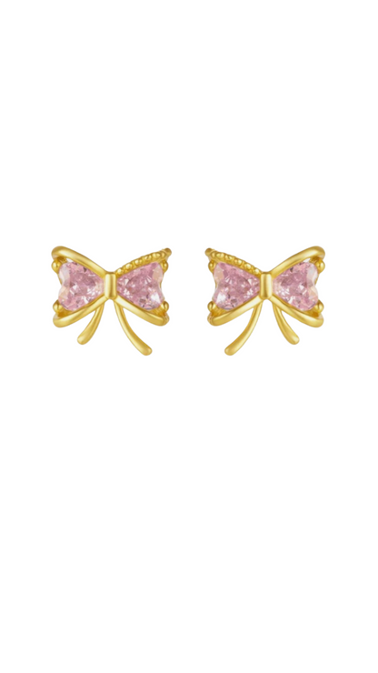 Lilly Bow Necklace and Earrings