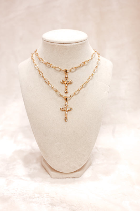 Chunky Crucifix Necklace
