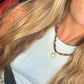 Sacred Heart Sunburst Beaded Necklace