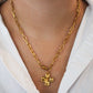 Chunky Cross Necklace with Adjustable Length
