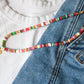 Sacred Heart Sunburst Beaded Necklace