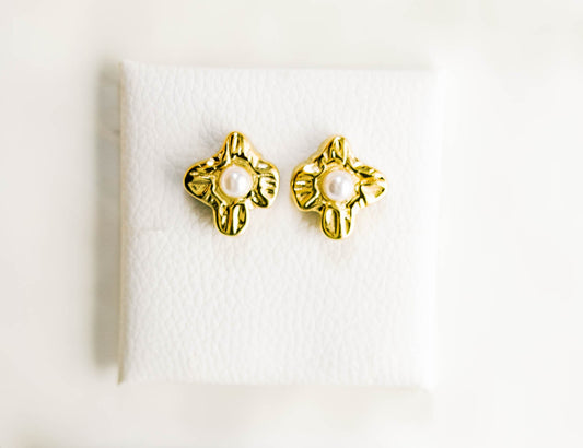 Abstract Flower Studs