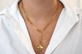 Chunky Cross Necklace with Adjustable Length