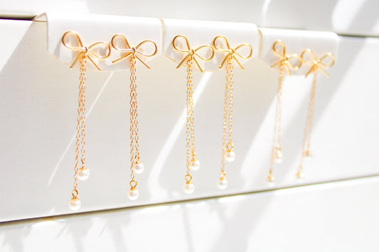 Lucy Pearl Dangle Earrings
