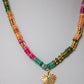 Sacred Heart Sunburst Beaded Necklace