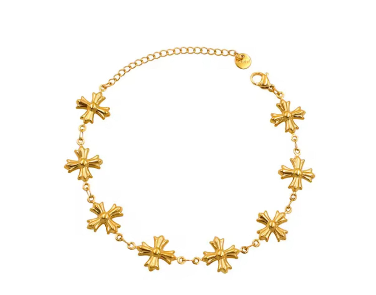 Amarillo Cross Bracelet