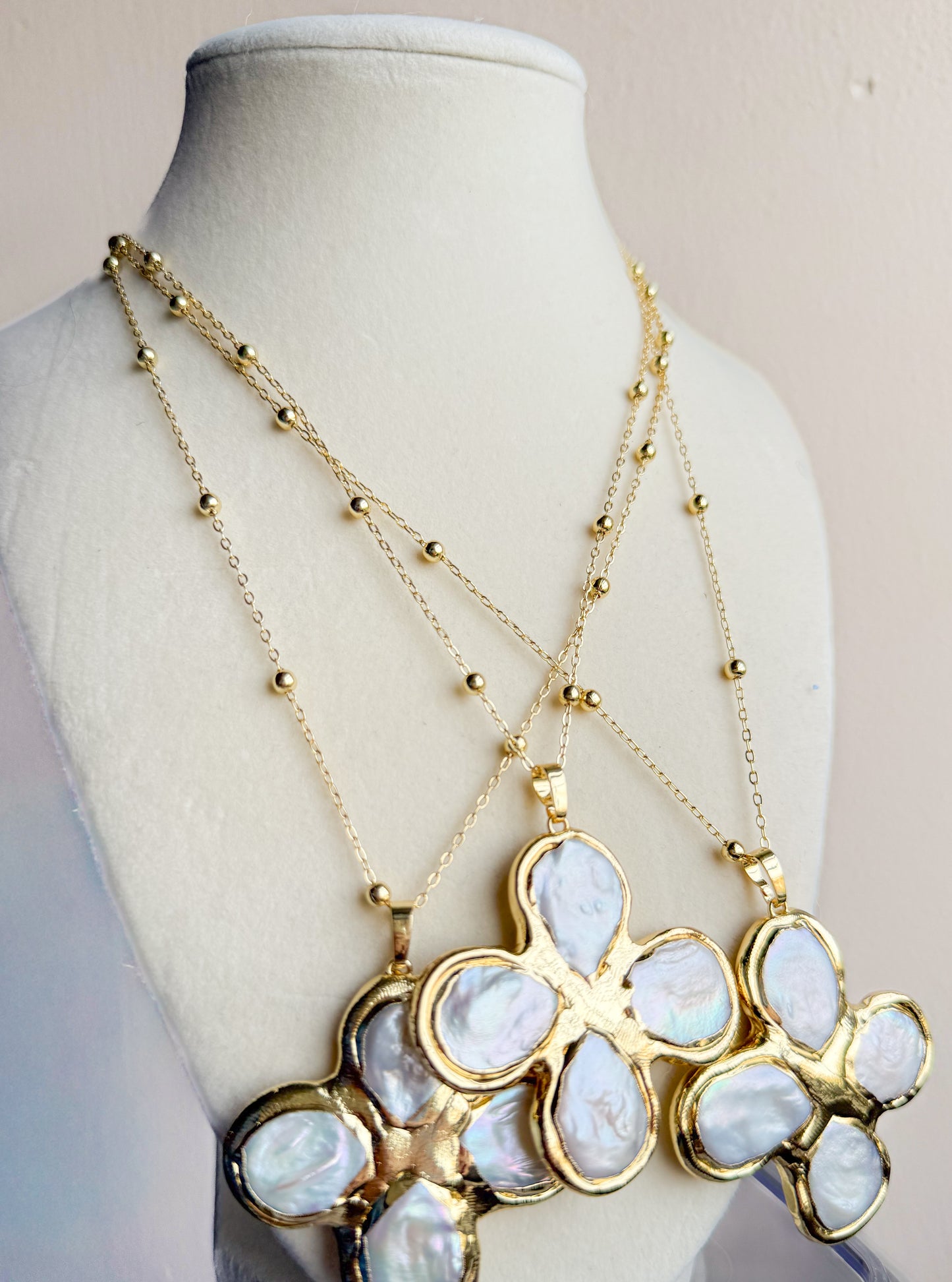 Gilded Cross Necklace