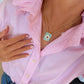 Sacred Heart Dog Tag Necklace