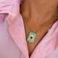 Sacred Heart Dog Tag Necklace