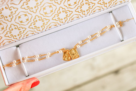 Pearl Scapular Bracelet