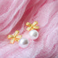 Bailey Bow and Pearl Studs