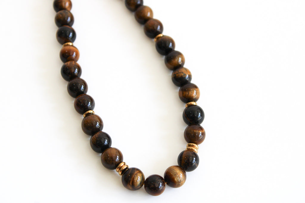 Mocha Pearls Beaded Necklace