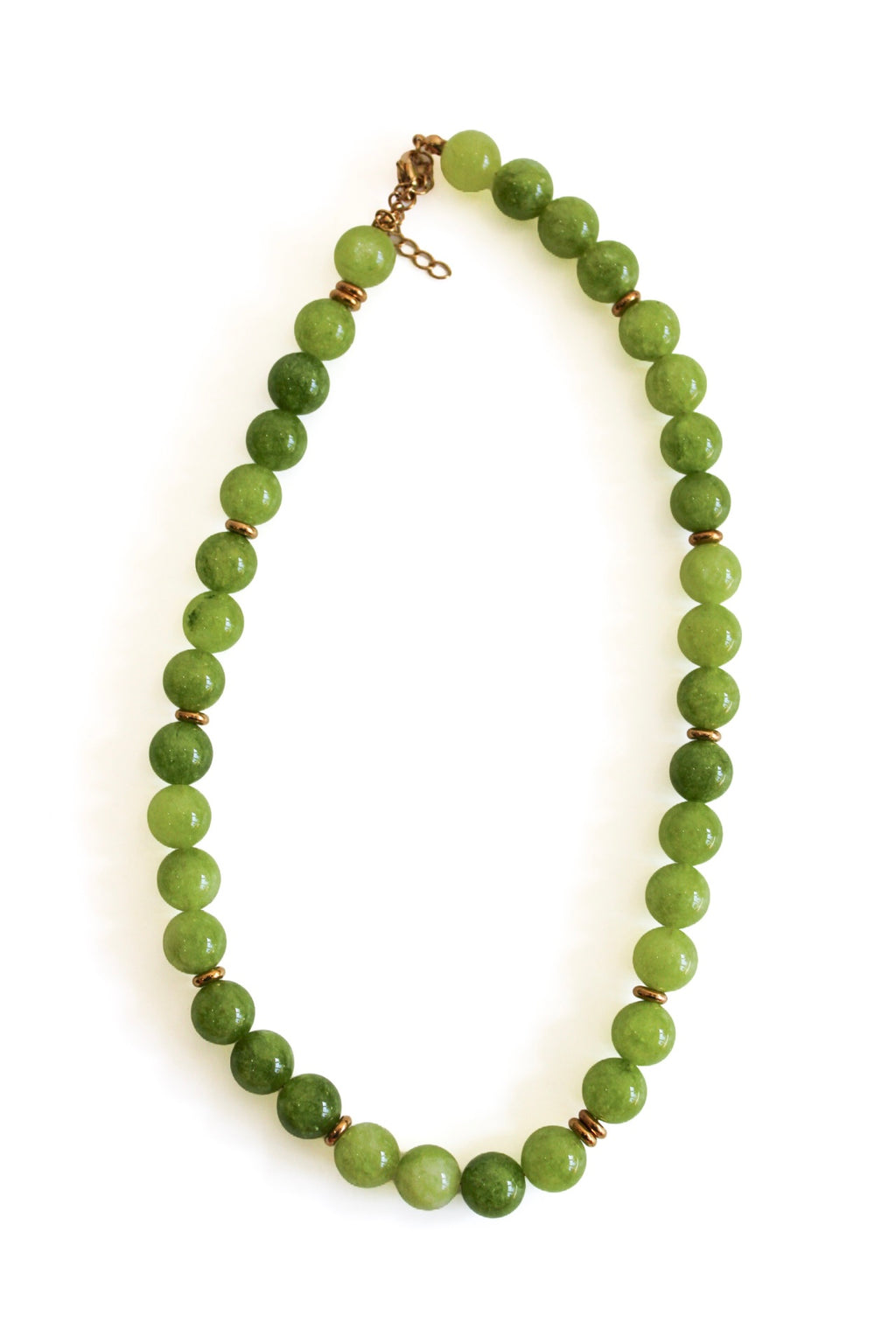 Olive Beaded Necklace