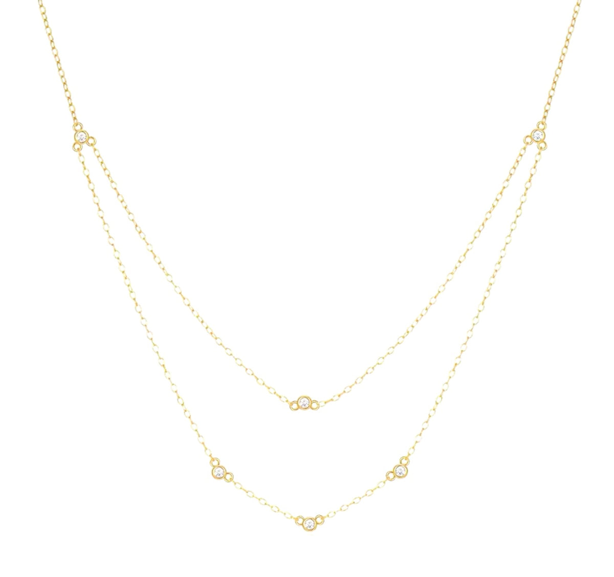 Stacked Crystal Necklace