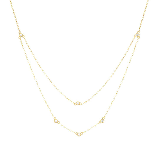 Stacked Crystal Necklace