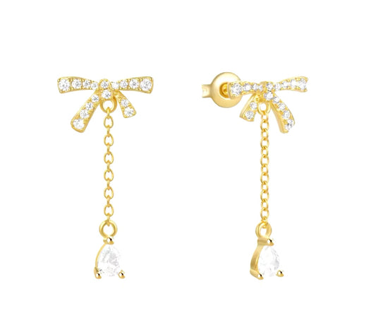 Emma Bow Dangle Earrings