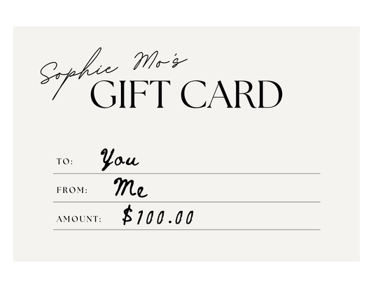 Sophie Mo's Jewelry Gift Card
