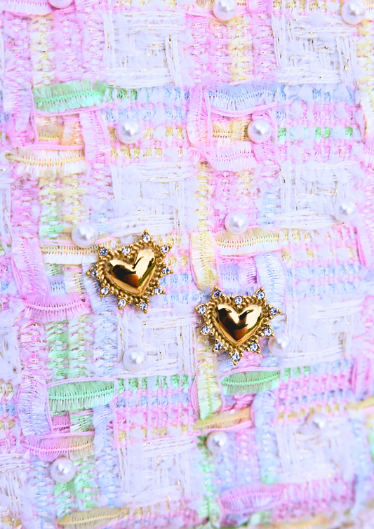 Luxe Heart Studs