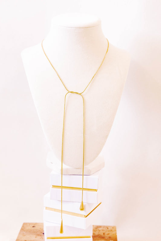 Teardrop Wrap Necklace