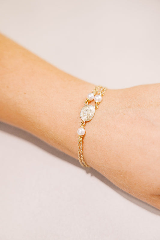His Grace Rosary Style Bracelet