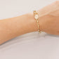Gold Link Rosary Style Bracelet