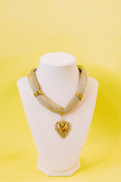 Gold Mesh Necklace