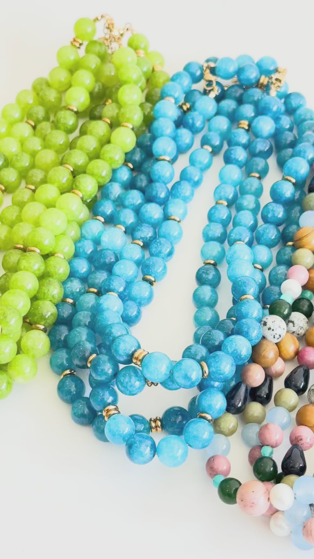 Baby Blues Beaded Necklace